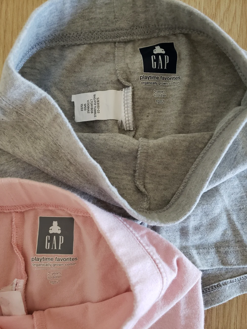 Kids Shorts Bundle - Denim, Chambray, Gray/Pink knit 2T